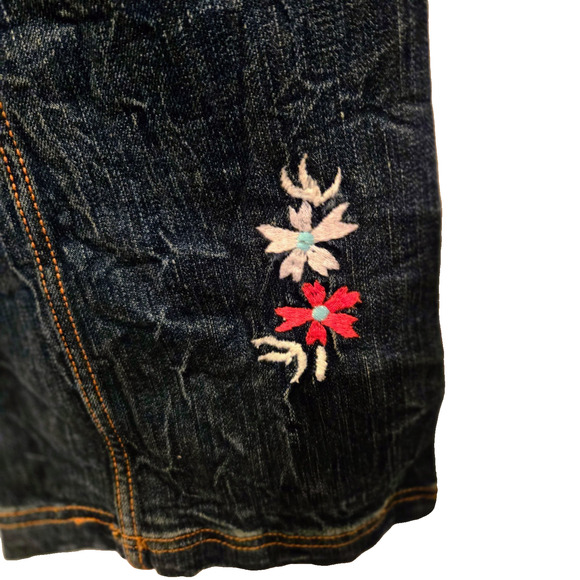 ANTIK DENIM Stretch Embroidered Low Rise Bootcut Jeans Boho S - Picture 7 of 16